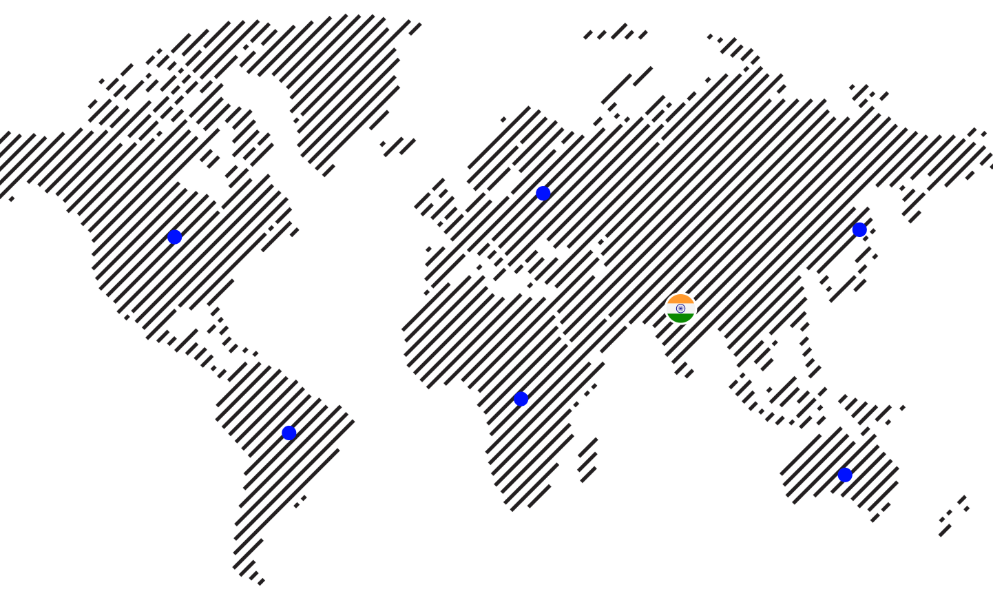 India to Global Deployment Map